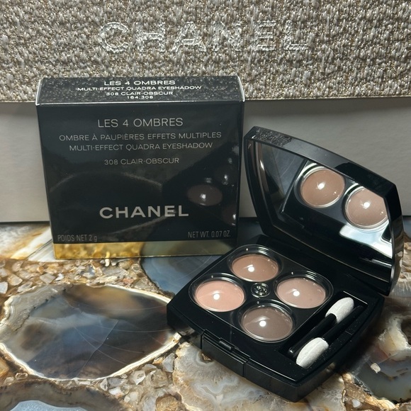 Chanel LES 4 OMBRES Multi-Effect Quadra Eyeshadow 308 Clair Obscur. - Picture 2 of 5